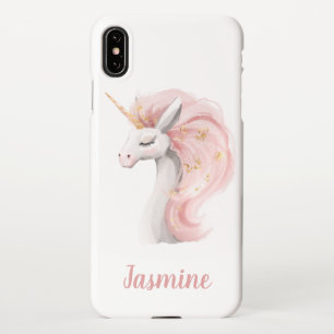 Coque iPhone XS Max Unicorne Avec Votre Nom