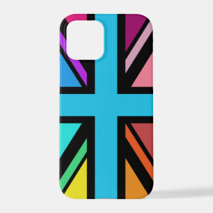 Coque iPhone 12 Pro Union Jack/Drapeau Multicolore+Noir