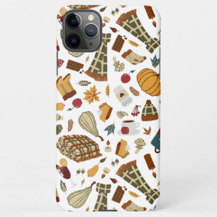 Coque iPhone 11Pro Max Unique Automne Feuilles Harvest Automne Citrouille