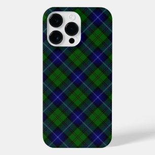 Coque Pour Pour iPhone 14 Pro Max Urquhart tartan bleu vert plaid