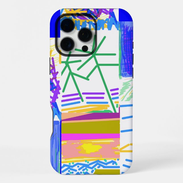 Coque iPhone Vacances festives Abstraites (Verso)