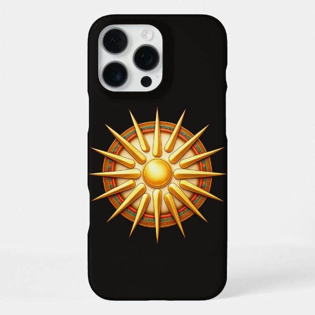 Coque iPhone Vergina Sun Emblem – Ancient Macedonian Symbol (Verso)