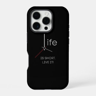 Coque iPhone 16 Pro Vérité qui tourne : La vie est courte Étui de télé