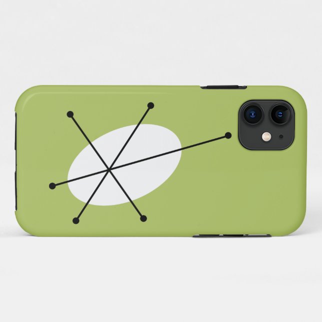 Coque iphone vert Dazzle (Dos (Horizontal))