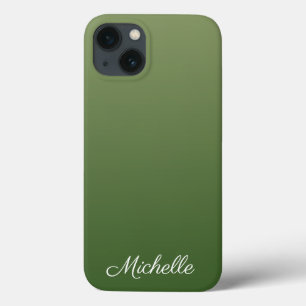 Coque iphone vert foncé personnalisé Coque-Mate