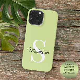 Coque iPhone 16 Pro Max Vert jaune chartreuse clair personnalisé