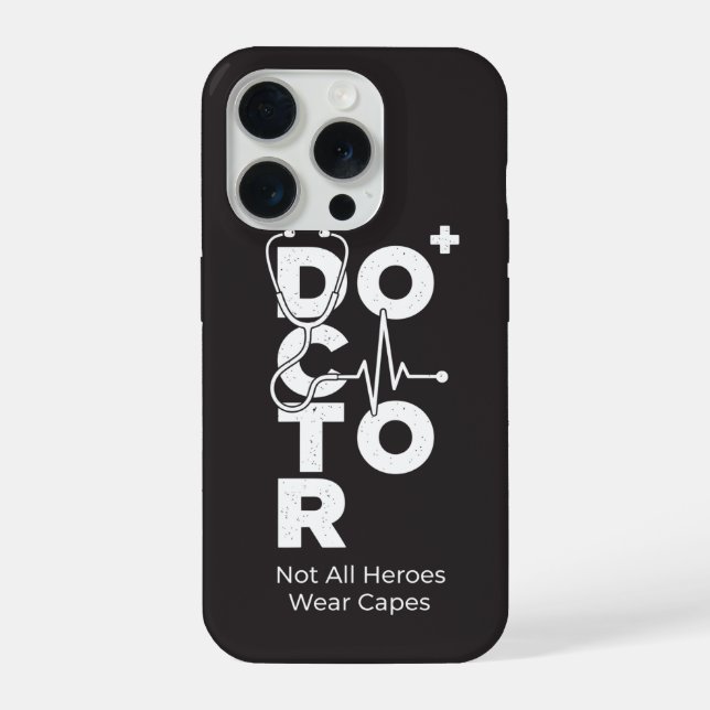 Coque iPhone Vertical Medical Stethoscope Design Doctor (Verso)