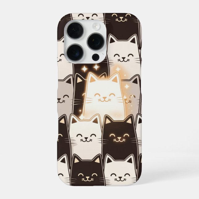 Coque iPhone Vibes de chat mignonnes (Verso)