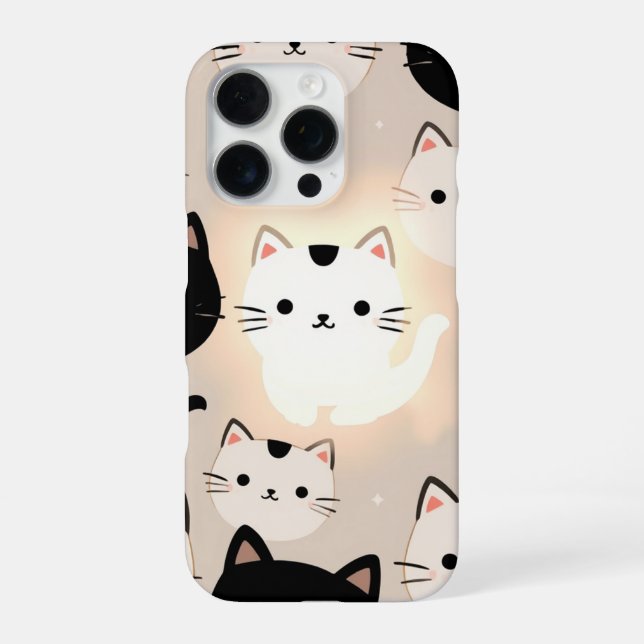 Coque iPhone Vibes de chat mignonnes (Verso)