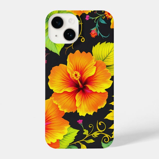 Coque iPhone Vibes en floraison : Couvercle mobile Stylé à impr (Verso)
