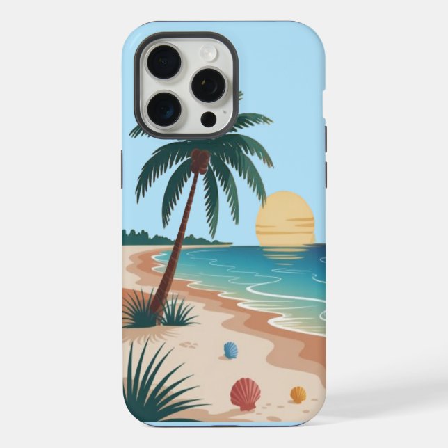Coque iPhone Vibes Ensoleillées (Verso)