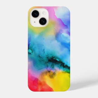 Coque Pour iPhone 14 Vibrant Abstract Multicolor Modern Art Phone Case