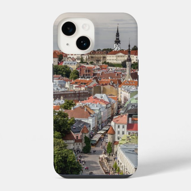 Coque iPhone Vieille ville de Tallinn Estonie (Verso)