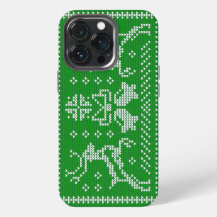 Etui iPhone 13 Pro Vilain chandail sonneries cloches cerfs de Noël ve