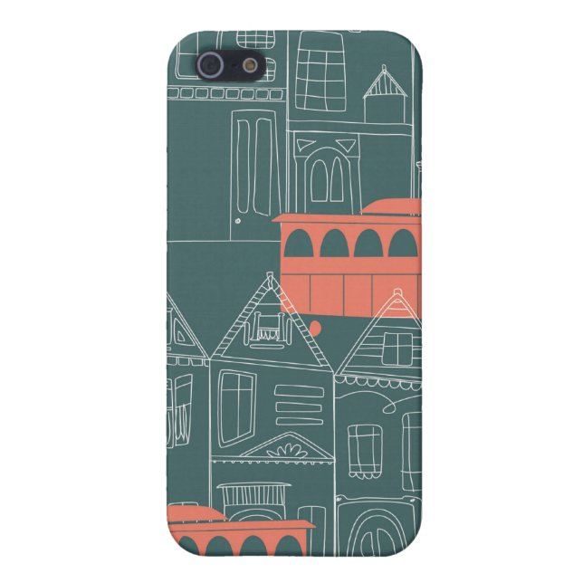 Coque iPhone Ville de chariot (Dos)