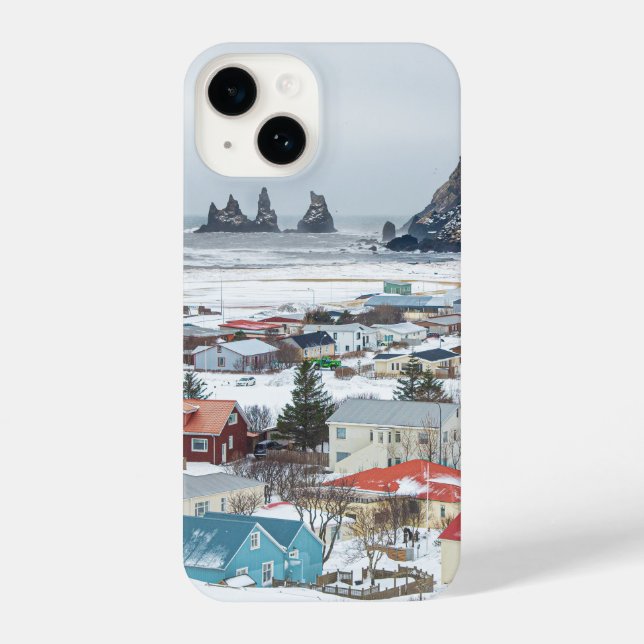 Coque iPhone Ville de Vic, Islande (Verso)
