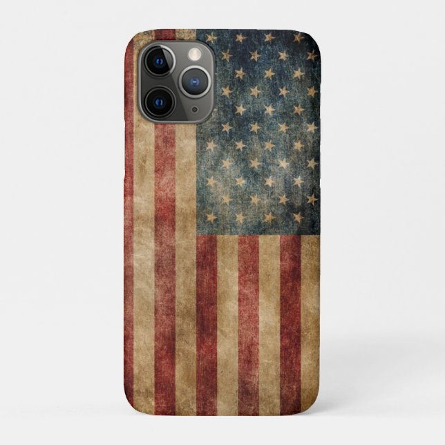 coque iphone Vintage American Flag OtterBox (Dos)