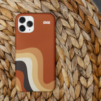 Vintage Bohème Abstrait les années 70 Art Monogram