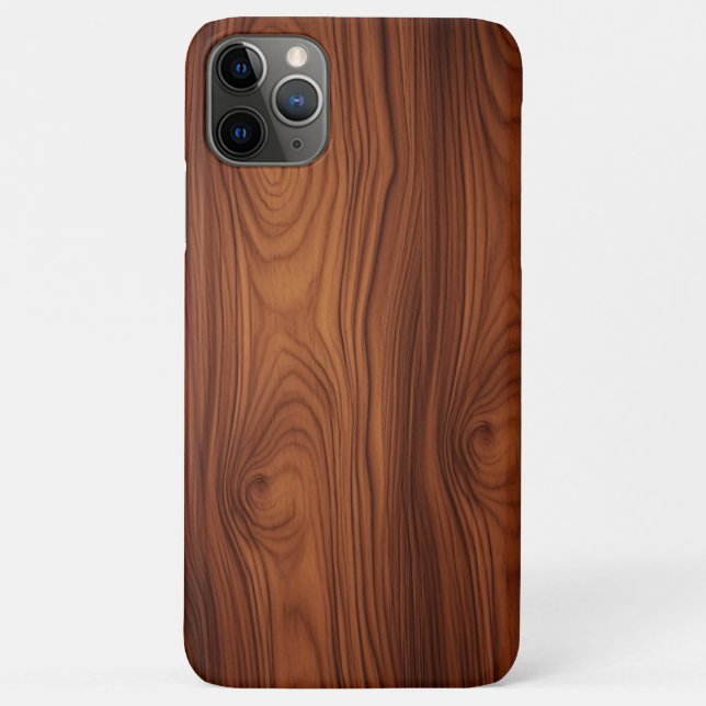 coque iphone vintage de céréales en bois de chêne (Dos)