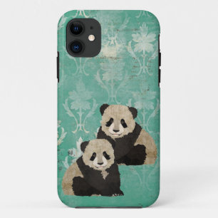 Coque iphone vintage d'ours panda