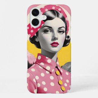Coque iPhone 16 Plus Vintage Inspired Portrait Of Woman