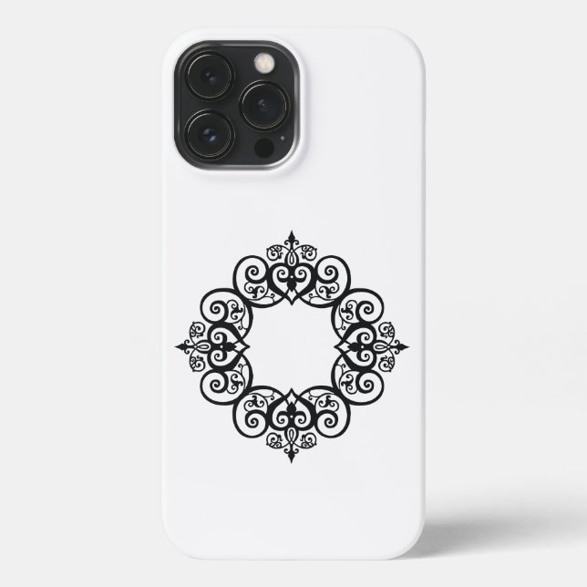 Coque iPhone Vintage Ornamental Frame (Verso)