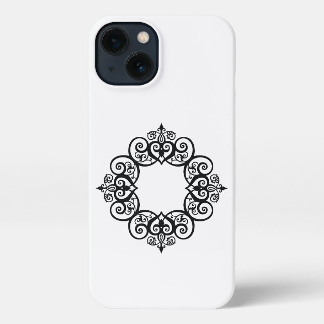 Coque iPhone Vintage Ornamental Frame (Verso)
