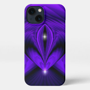 Etui iPhone 13 Violet Fleur arc-en-ciel rêve deux étoiles