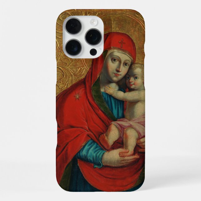 Coque iPhone Virgin Mary and Jesus Child by Jan Rombauer (Verso)