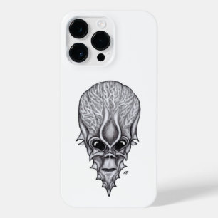 Coque Pour Pour iPhone 14 Pro Max Visage Alien, Reconstruction faciale du crâne afri