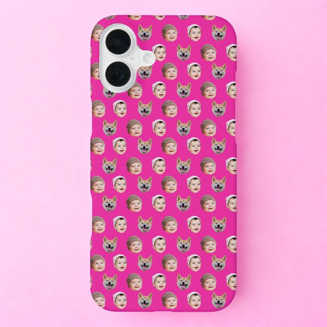 Coque iPhone Visage bébé personnalisé, famille personnalisée 3  (Créateur téléchargé)