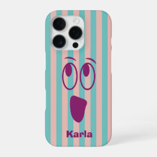 Coque iPhone 16 Pro Visage de Fantôme Amusant et Original