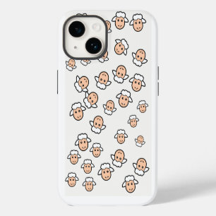 Coque Pour iPhone 14 Visage de mouton mignon pour les enfants