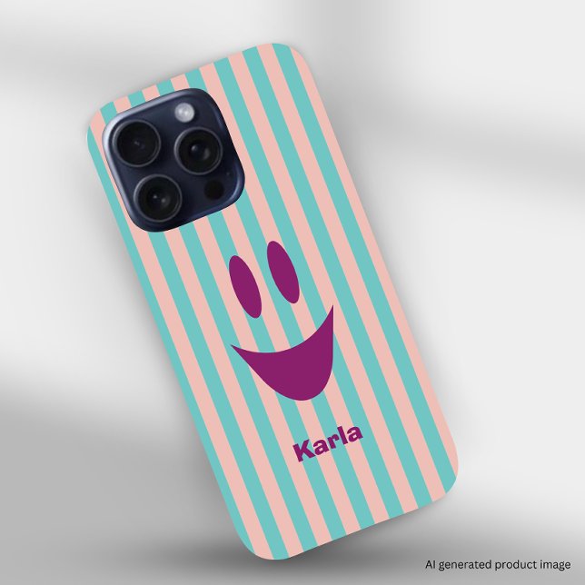 Coque iPhone Visage Souriant Enjoué (Available for iPhone and Samsung devices)