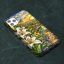 Vitraux Fleurs de Lys et Soleil