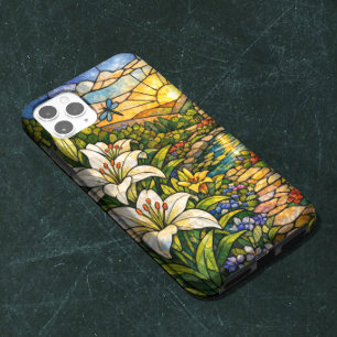 Vitraux Fleurs de Lys et Soleil