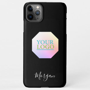 Coque iPhone 11Pro Max Votre logo/Art/Photo en Octagon, Nom du script, No