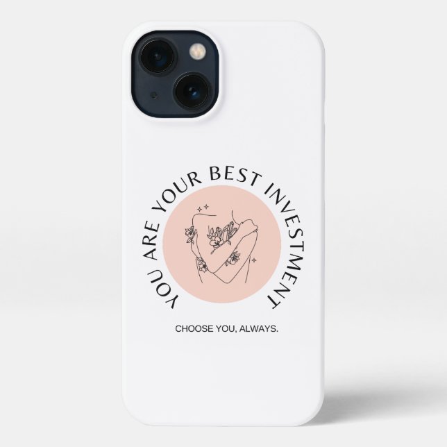 Coque iPhone Vous êtes votre meilleur investissement. (Verso)