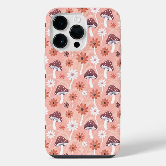 Coque iPhone Wavy Mushroom Garden (Verso)