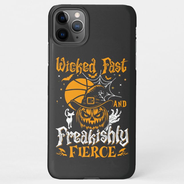 Coque iPhone Wicked Fast And Freakishly Fierce Sports Halloween (Dos)