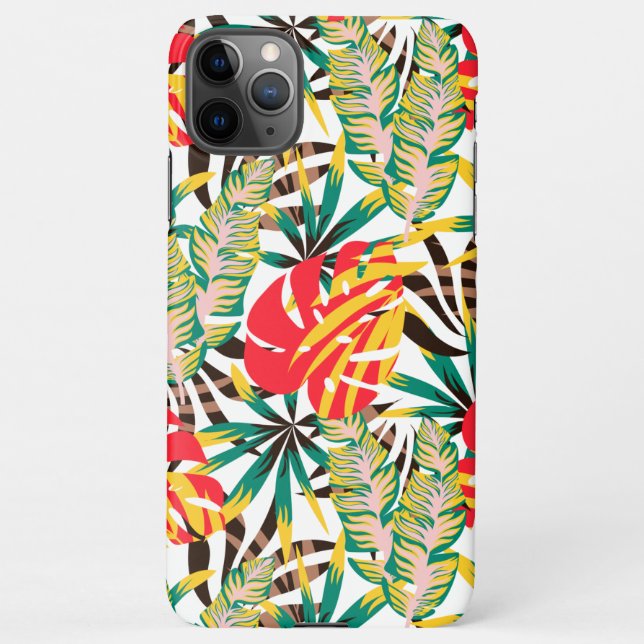 Coque iPhone Wild Tropical Palm Leaves (Dos)