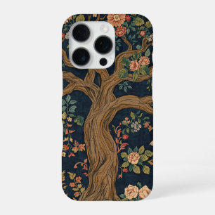 Coque iPhone 16 Pro William Morris Arbre de Vie Vintage Préraphaélite