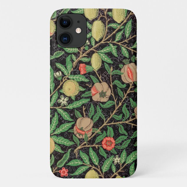 COQUE IPHONE : WILLIAM MORRIS : POMEGRANATES (Dos)