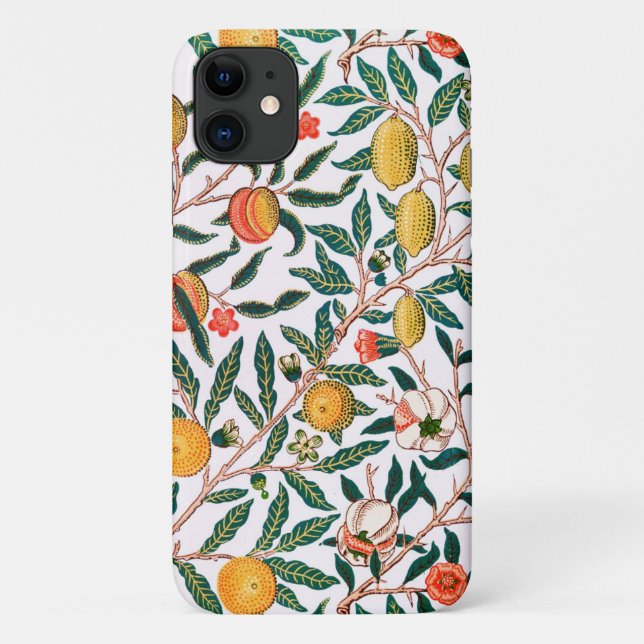 COQUE IPHONE : WILLIAM MORRIS : POMEGRANATES (Dos)