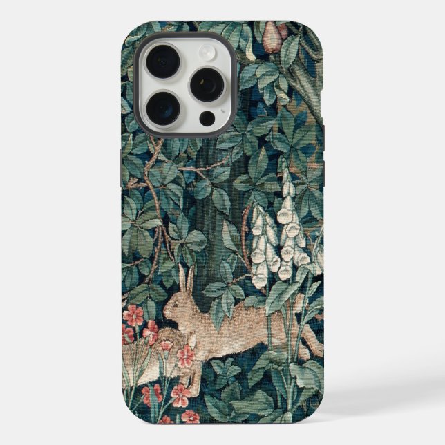 Coque iPhone William Morris Woodland Tapestry Rabbits (Verso)