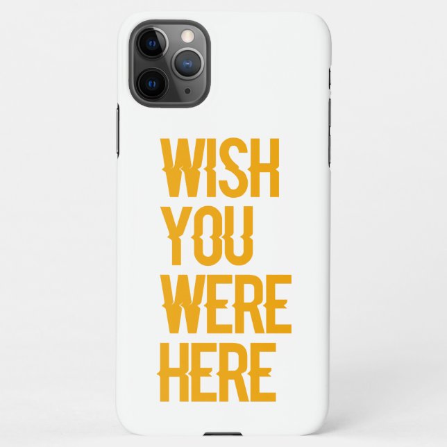 Coque iPhone Wish You Were Here  (Dos)