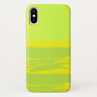 Coque Iphone X jaune vert
