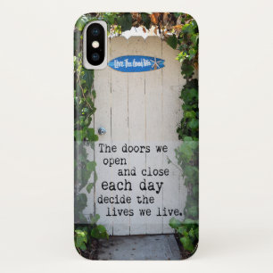 Coque iPhone X Portes Nous Ouvrir porte photo coque iphone