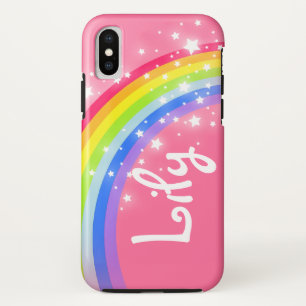 Coque iPhone X Rainbow rose ajoutez votre propre coque iphone de 