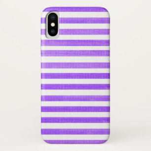 Coque iPhone X violet et blanc